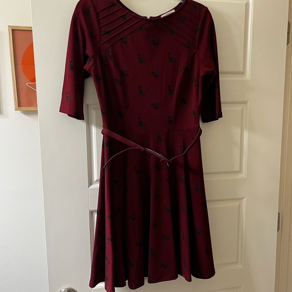 Unique Vintage Skater Dress | Lg 10/12